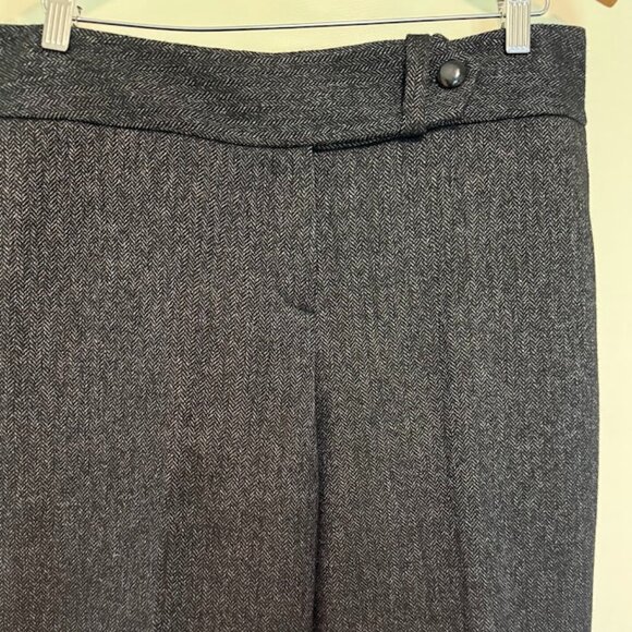 Talbots Black Italian Wool Blend Trousers, Size 12 - Picture 6 of 7